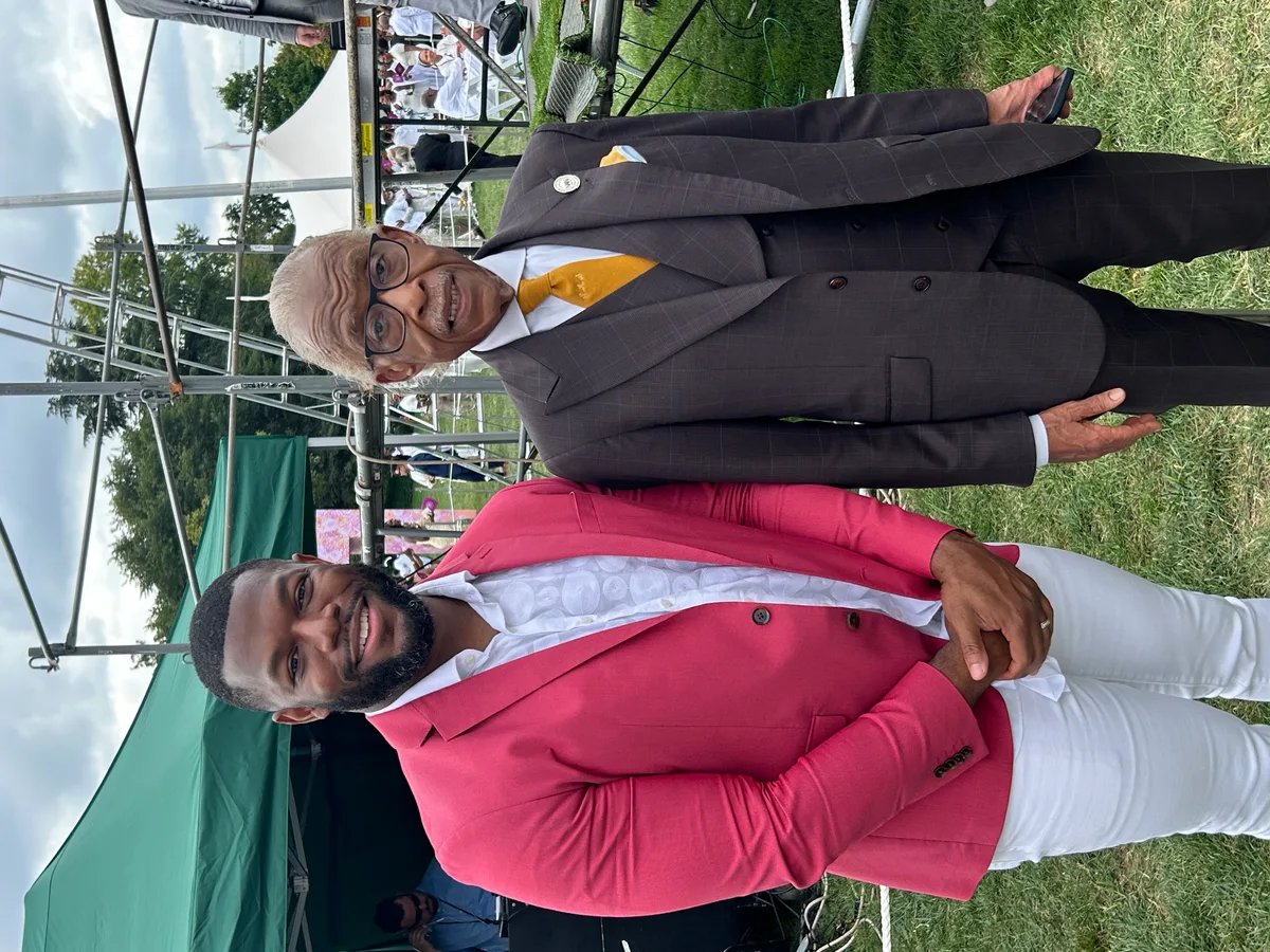 Quentin R. Jiles at professional event with colleague